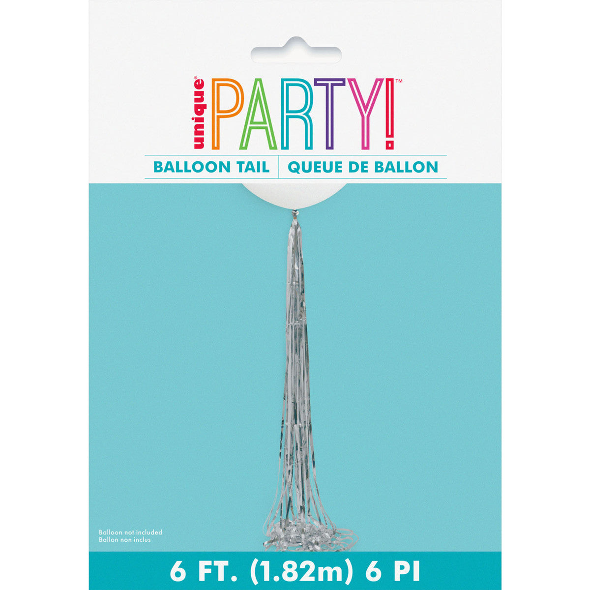 Find the newest 1.82m Foil Tassel Balloon Tail - Silver Meteor online